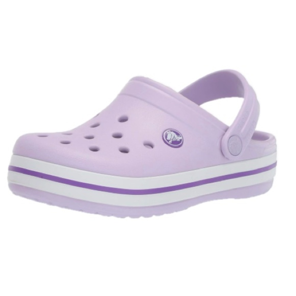 Crocs Crocband Unisex‎ Child Clog Lavender/Neon Purple Size 9